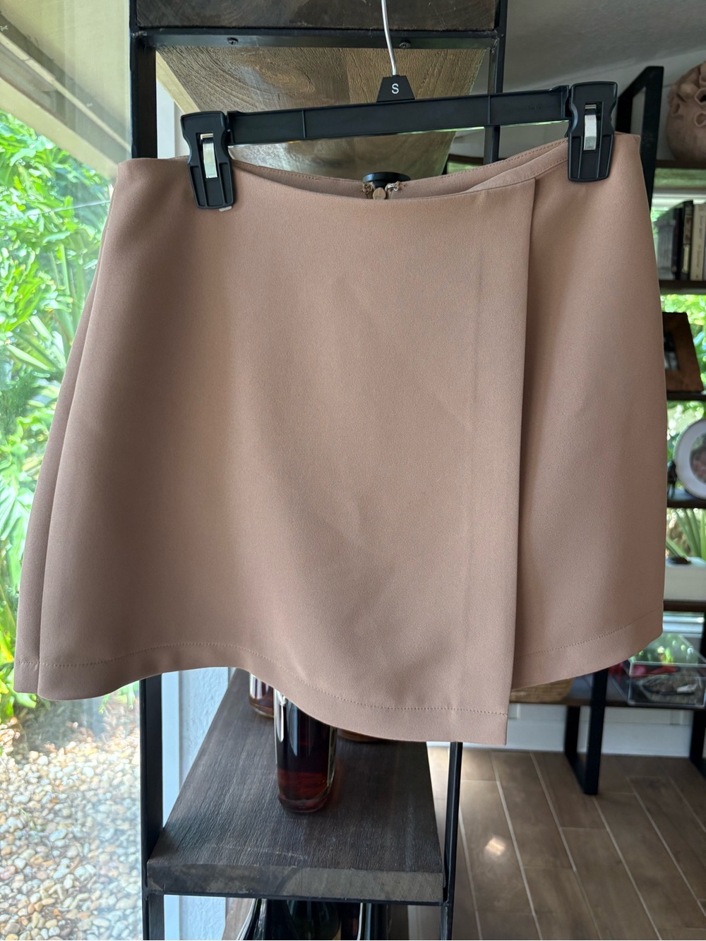 Gianni bini Classic A-Line Mini Skirt in Camel